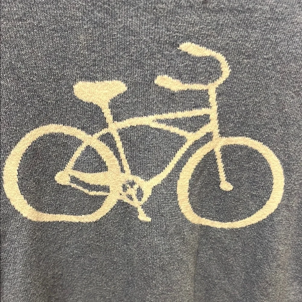 GAP Blue Sweater with White Bicycle Design - Picture 7 of 10